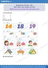 Đề thi học kì 2 Tiếng Anh 2 Global Success - Đề số 4